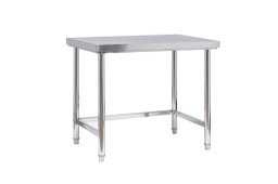 [108.1334130007] Bancada Inox 800X600X850Mm C/Tampo E 3 Travamentos          