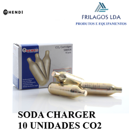 [107.650.588406] Recarga Sifão De Soda 10 Unidades Co2 Hendi                 