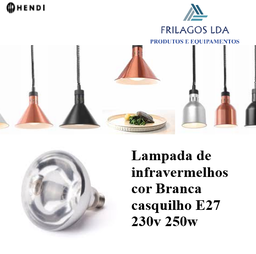 [107.650.919200] Lampada De Infravermelhos Cor Branca E27 230V 250W Hendi    