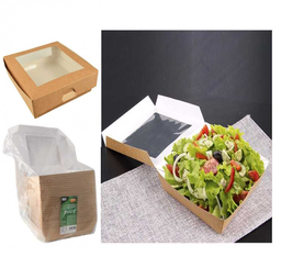 [107.439.86575] Caixa Com Janela De Pla Rectangular 1500Ml 19X19X5Cm 25 Unid