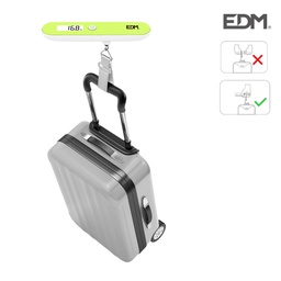 [107.640.07524] Balança De Viagem Max 50Kg  A Pilhas Edm                    