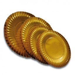 [107.168.97.10] Prato Cartão Ouro 32Cm  10 Unidades                         