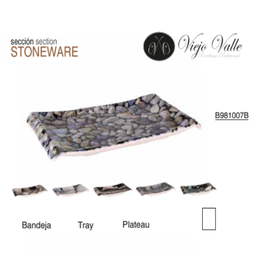 [880.B981007B] Travessa Rectangular Apolo 30X17X3Cm Viejo Valle            