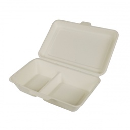 [107.439.41779] Caixas Cana De Açucar 2 Compartimentos 24X15,5X6,5Cm 25 Uni 