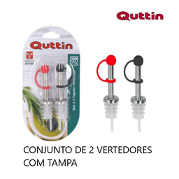 [880.BQ01015565144] Conjunto De 2 Vertedores Inox Com Tampa  Quttin             