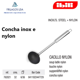 [107.676.762021] Concha Inox E Nylon Serie Intense  32Cm Ibili               