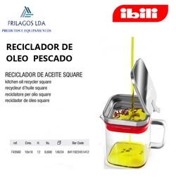 [107.676.743560] Reciclador De Oleo De Pescado 0,6Lt  Ibili                  