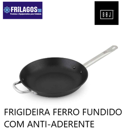 [107.04023404] Frigideira Classic 30X5,5Cm Ferro C/Anti-Aderente  Boj      