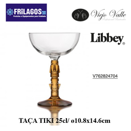 [880.V762824704] Taça Tiki 25Cl/ Ø10.8X14.6Cm Vidro Libbey                   