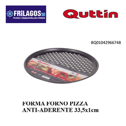 [880.BQ01042966748] Forma Forno Pizza Anti-Aderente 33,5X1Cm Quittin            