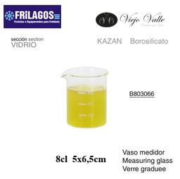[880.B803066] Copo Medidor Borosilicato 8Cl 5X6,5Cm Viejo Valle           