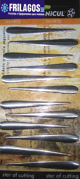 [107.5000.3200.1000] Espeto Para Caracois Inox Espalmado C/Curva 12 Unid.        