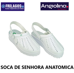 [080.SSZ0007.39] Soca Senhora Branca Com Tira Tamanho-39 Rossini             