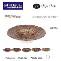 [880.B981002A] Prato Pasta Redondo Hermes 28X6Cm Viejo Valle               