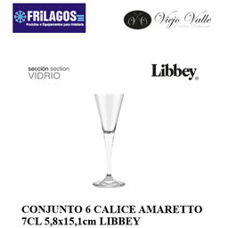 [880.V762110975] Conjunto De 6 Calices Amaretto 7Cl 5,8X15,5Cm Libbey        