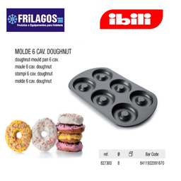 [107.676.827300] Molde Para 6 Donut Diametro 8Cm  Doughnut Ibili             