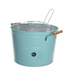 [107.640.83969] Barbecue Grill Zinc Azul 33X40X24Cm                         