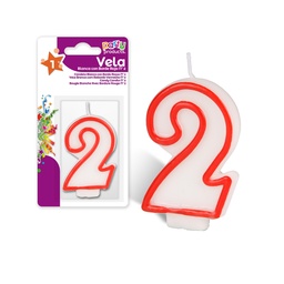 [107.640.77039] Vela De Aniversário Nº2  Unidade                            