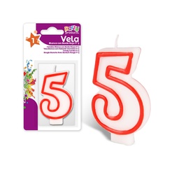 [107.640.77042] Vela De Aniversário Nº5  Unidade                            