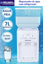 [109.138.D.DA5525] Dispensador De Agua C/Refrigerador  7Lts Obergozo           