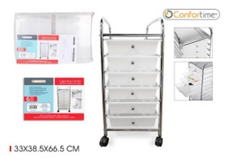 [880.BY01011071930] Carro C/6 Gavetas 33X38,5X66,5Cm Confortime                 