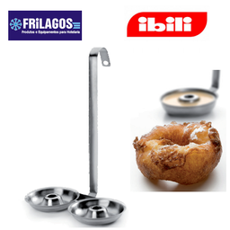 [107.676.712150] Concha Inox Formadora De Donuts Dupla 7,5X2Cm Ibili         