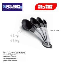 [107.676.736800] Colheres Medidoras Conjunto De 4  Ibili                     