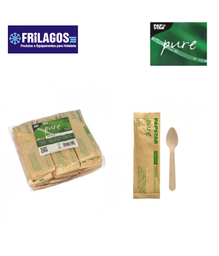 [107.439.88450] Colher De Café Madeira Embalado Indevid. 11Cm 50Unid. Papsta