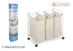 [880.BY01032672261] Separador De Lavandaria 3 Dep.74X44,5X73,5Cm Confortime     