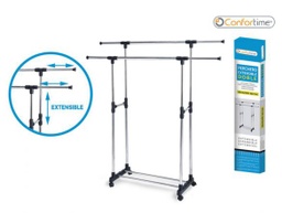 [880BY01032667014] Suporte Para Cabides Duplo 85X42X90/160Cm Confortime        