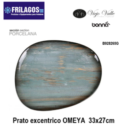 [880.B928265G] Prato Excentrico  Bonna Gourmet Omeya 33X27Cm Viejo Valle   