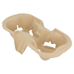 [107.192.22] Cup Carrier, 2 Copos 21X10,5Cm Natural Cartão 100 Unid.     