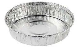 [107.PT1025.100] Embalagem Aluminio Redonda C/Tampa 1025Ml 100 Unid          