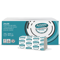 [969.N622510] Toalha De Mãos Laminada 21X25 Mission Care 2600 Unid        