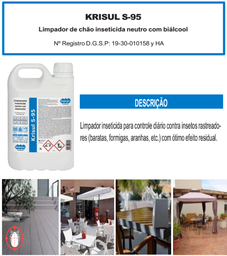[952.5001LS029931] Krisul S-95 Lava Chão Com  Insecticida 5 Litros Bilper      