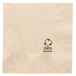 [963.143.70] Guardanapo 2 Folhas 20X20Cm Natural Kraft 100 Unid.         