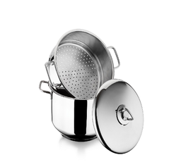 [107.04340660041] Panela C/ Cesto Inox 18/10 10L 26Cm                         