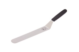 [107.0732300753] Espatula Curva Inox/Abs Preto Lâm. 18Cm 28,6X3Cm            