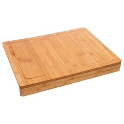 [107.640.76987] Tabua De Cortar Bambu Adaptável Bancada. 45X34,3X5Cm        