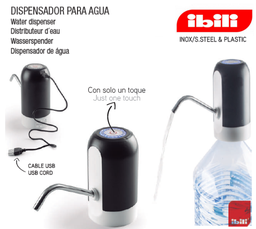 [107.676.723650] Dispensador Para Agua Carregador Usb Ibili                  