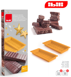 [107.676.793502] Conjunto 2 Formas Torrao Chocolate 23X10,5Cm Ibili          