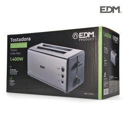 [109.640.07703] Torradeira Dupla Longa Slot Chrome 1400W  Edm               