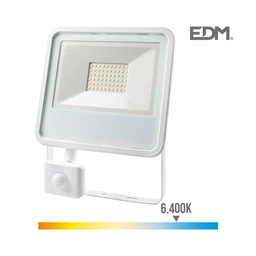 [P01.70393] Projetor Led 50W 3500Lm 6400K Sensor Presença Edm           