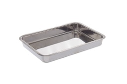 [107.0733610279] Tabuleiro Inox 40X30X4,8Cm Espessura 0.7Mm                  