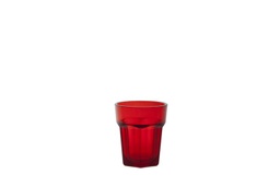 [107.673.004.0466] Copo De Shot  Policarbonato Faceta 4Cl Vermelho Escuro      