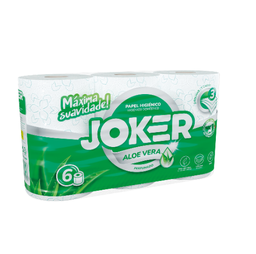 [969.PA2408] Papel Higienico Tissue 3F Aloe Vera 6 Rolos T50 L100        