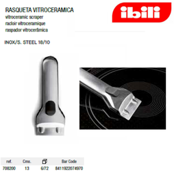 [107.676.708200] Raspador Para Vitroceramicas Em Inox 13Cm Ibili             