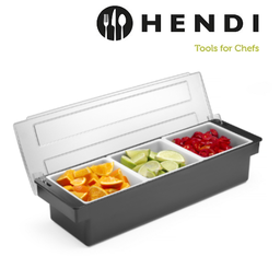 [107.650.552018] Caixa P/Ingredientes 3 Compartimentos Abs 480X150X(H)100    