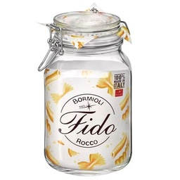 [107.625.77149221] Frasco Fido Vidro Com Mola Transparente 1Lt Bormioli        
