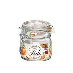 [107.625.77141332] Frasco Fido Vidro Com Mola Transparente 35Cl Bormioli       